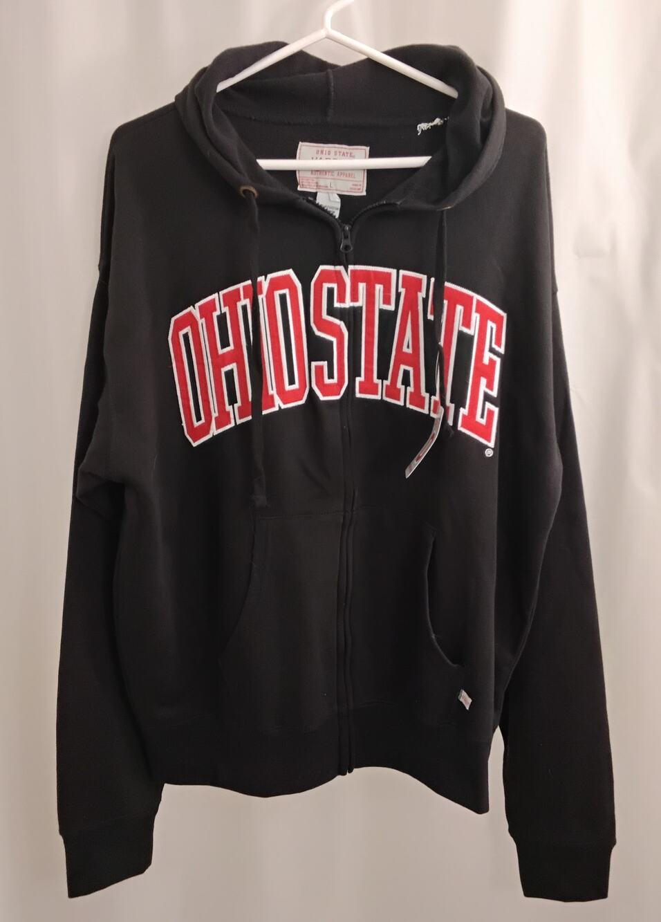 Ohio State Full-Zip Hoodie, size L, NWT